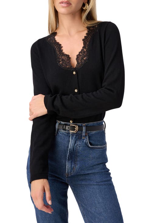 Eirene Lace Trim Cardigan