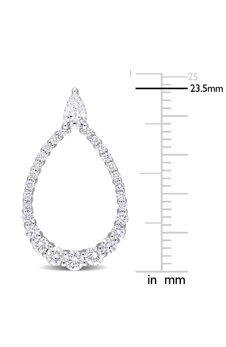 Julianna B. Lab-Grown Diamond Open Teardrop Earrings 14k, Alternate, color, White Gold
