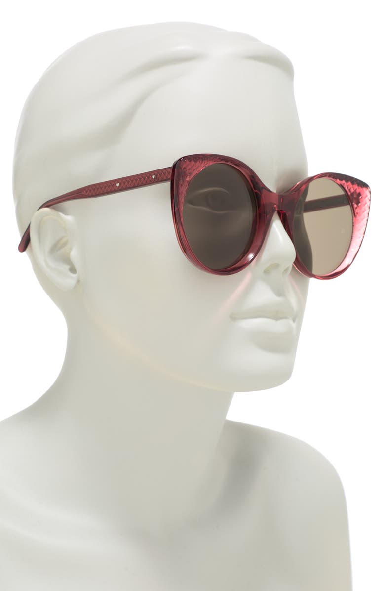 Bottega Veneta 54mm Cat Eye Sunglasses, Alternate, color,