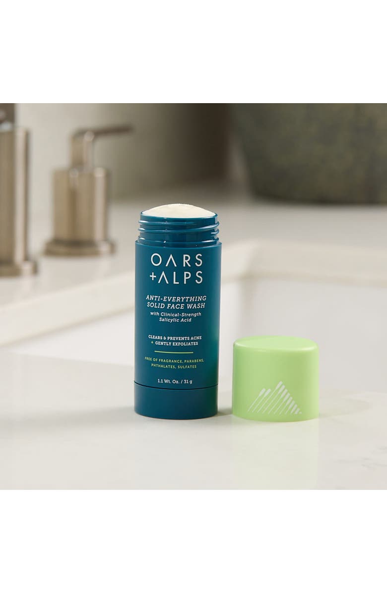 OARS + ALPS Anti-Everything Solid Face Wash, Alternate, color, Blue