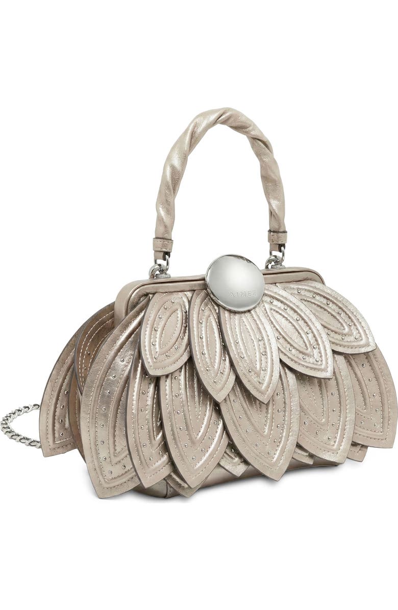 AIMEE Petal Top Handle Bag, Alternate, color, Metallic Sand