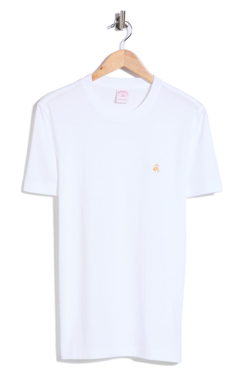 Brooks Brothers Cotton Jersey T-Shirt, Main, color, White