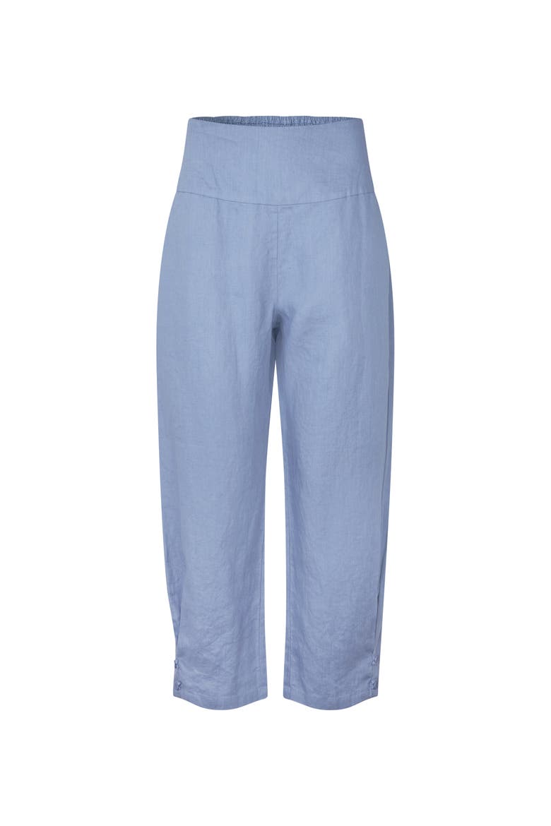 Mapenna Cropped Linen Trousers, Alternate, color, Stonewash