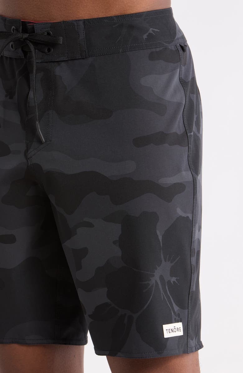 TENŌRE Print Classic Board Shorts, Alternate, color, Black Multi