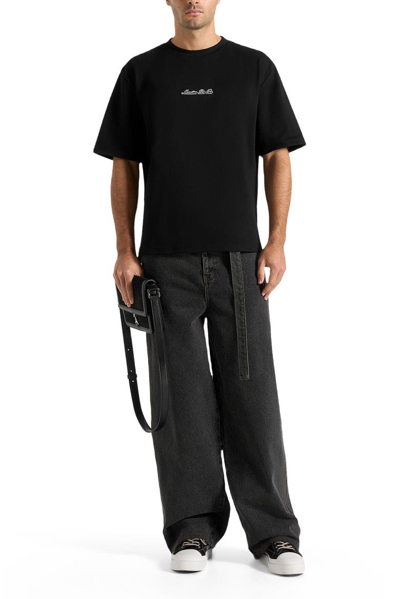 Unisex Signature Relaxed Fit Cotton T-Shirt, Alternate, color, Black