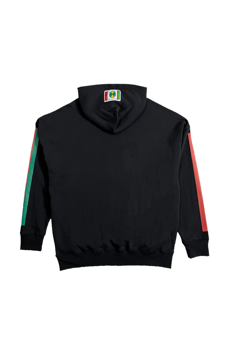 Label Logo Side Pocket Hoodie, Alternate, color, Black