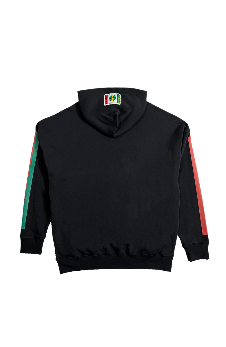 Cross Colours Label Logo Side Pocket Hoodie, Alternate, color, Black