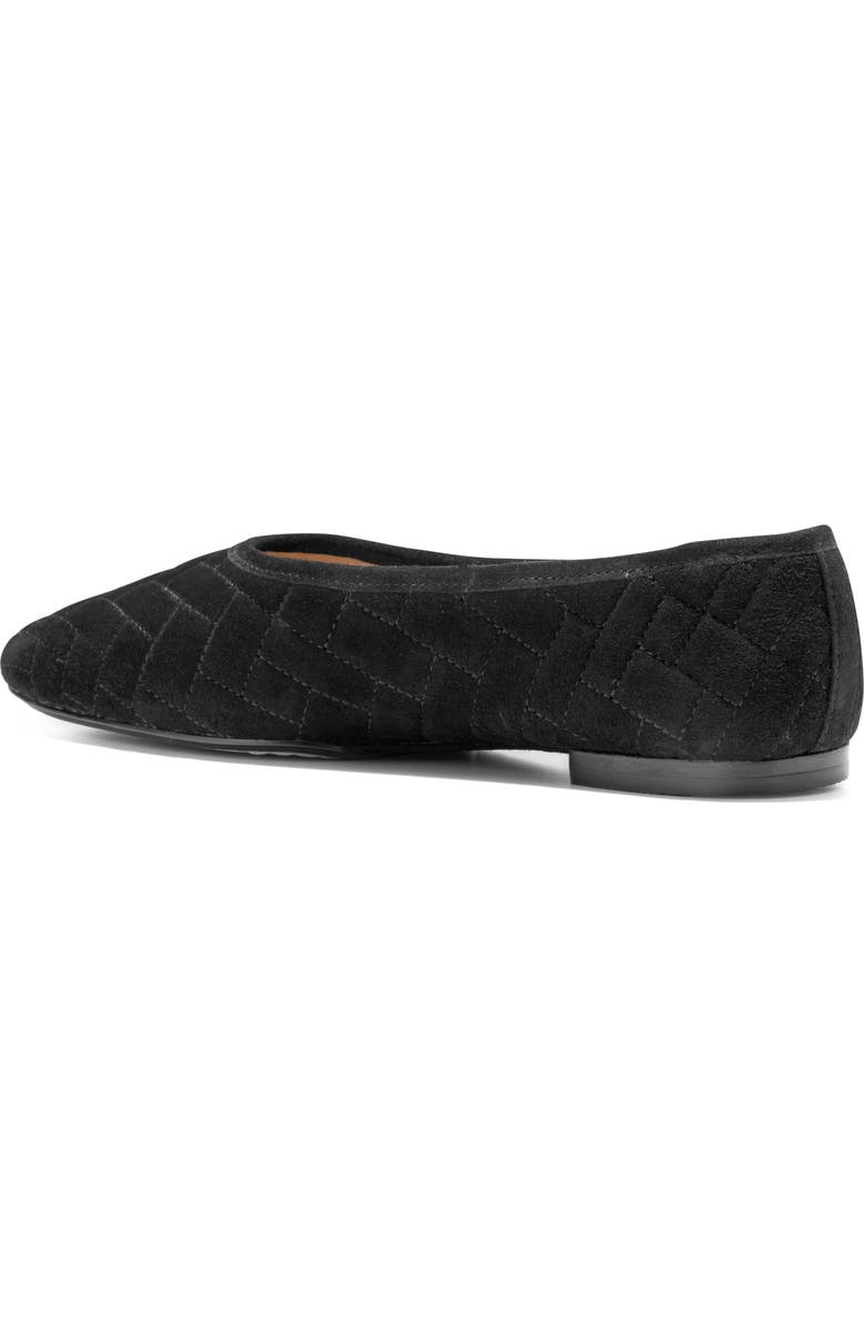 Cole Haan Jasleen Quilted Ballet Flat, Main, color, Black Quilted Suede