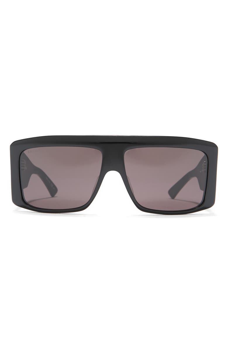 Balenciaga 63mm Shield Sunglasses, Main, color, 