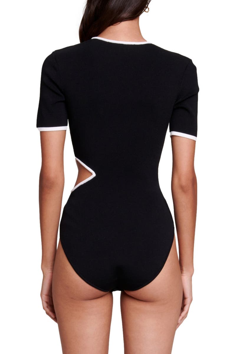maje Momenty Bodysuit, Alternate, color, 