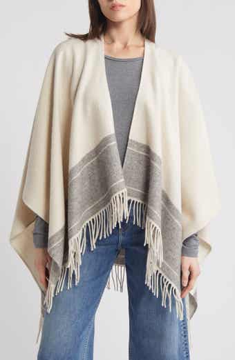 rag & bone Logo Embellished Wool Ruana