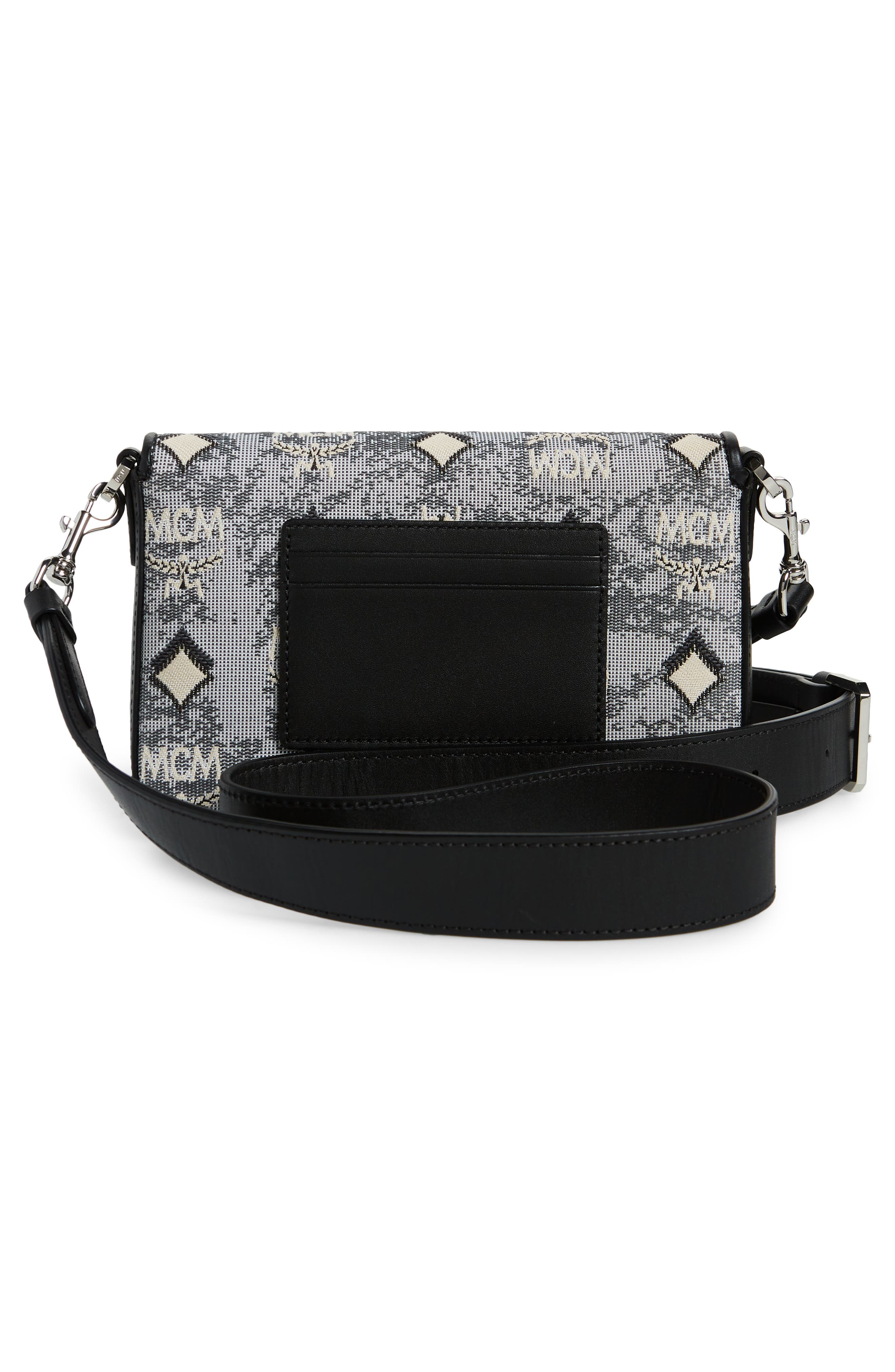 MCM Small Jacquard Crossbody Bag, Alternate, color, 