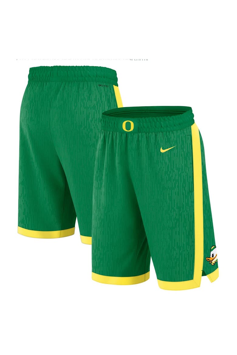 Men's Nike Green Oregon Ducks Road Replica Performance Shorts, Alternate, color, Green