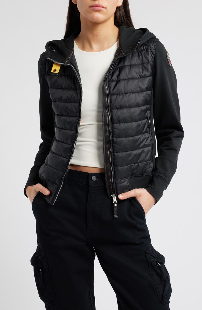 Parajumpers Caelie Water Repellent Mixed Media Quilted Jacket, Alternate, color,