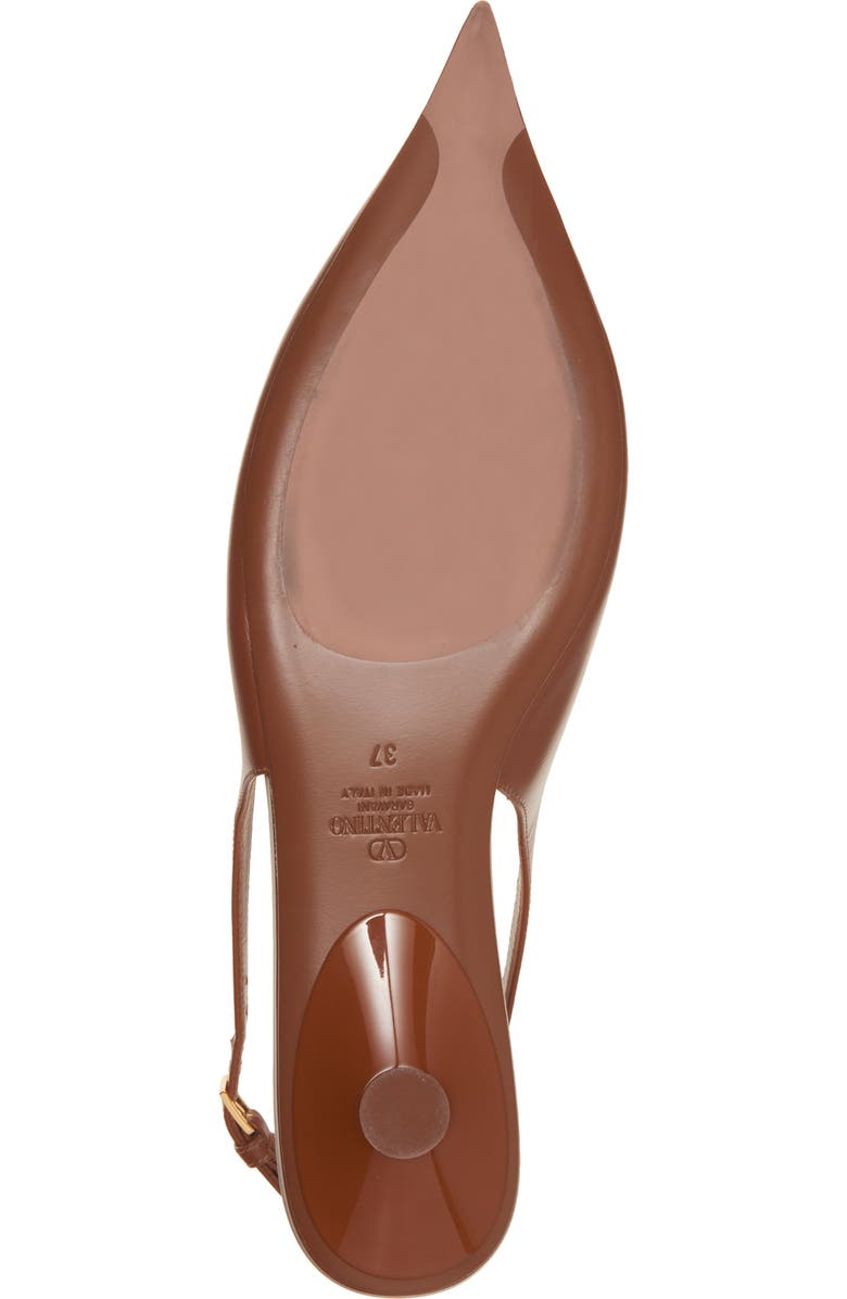 Valentino Garavani VLOGO Moon Pointed Toe Slingback Pump, Alternate, color,