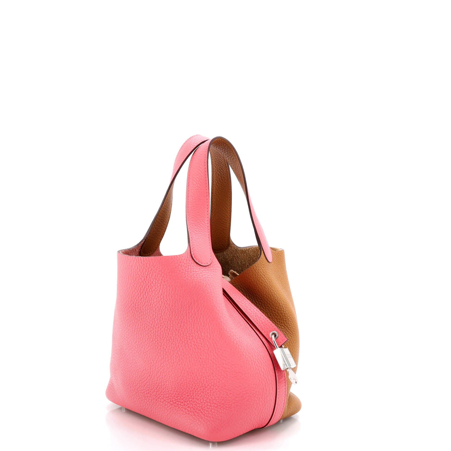 Pre-Owned Hermes Picotin Lock Bag Bicolor Clemence PM, Alternate, color, 