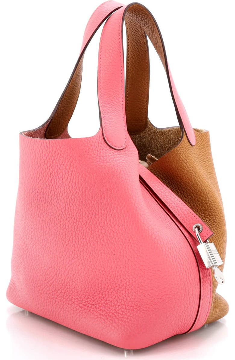 Pre-Owned Hermes Picotin Lock Bag Bicolor Clemence PM, Alternate, color,