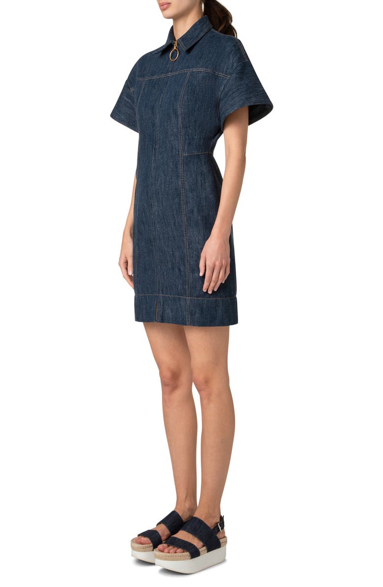 Akris punto Denim Polo Dress, Alternate, color, 