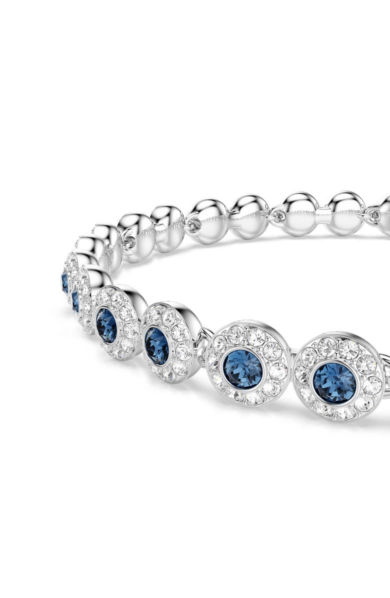 Swarovski Una Anglelic Tennis Bracelet, Alternate, color, Blue/ Silver