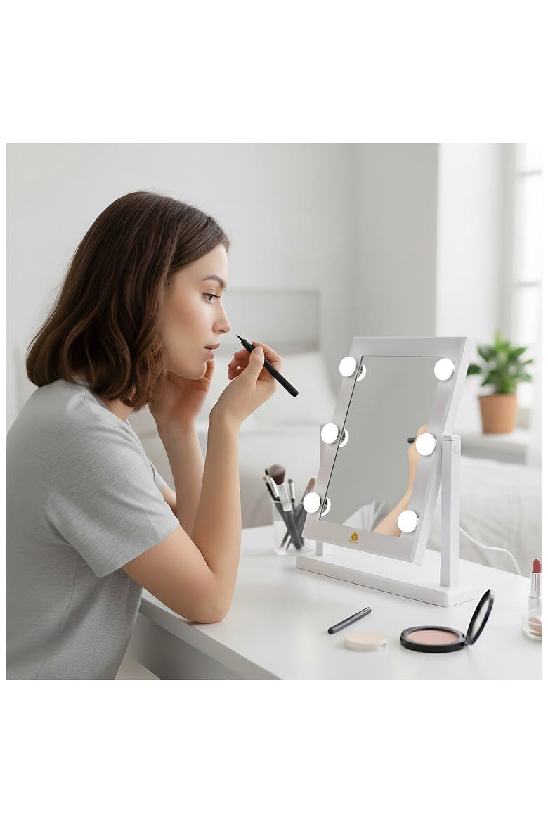 Refined Brilliance Pro LED Vanity Mirror, Alternate, color, WHITE