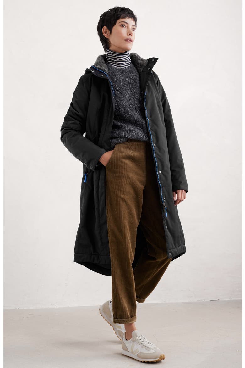 Janelle Waterproof Coat, Alternate, color, BLACK