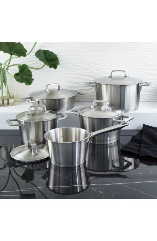 Berghoff Dina Meta 10-piece Cookware Set In Silver