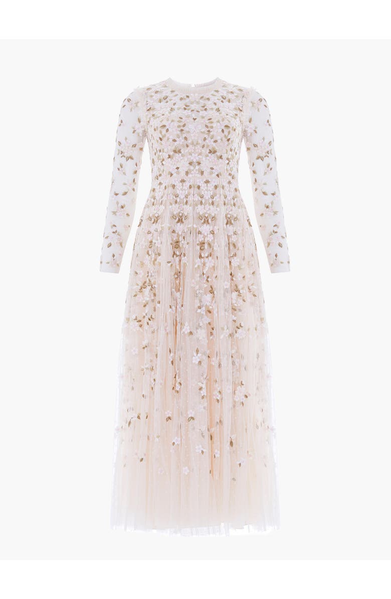 Needle & Thread Camellia Ditsy Ankle Gown, Alternate, color, Cream/Multi