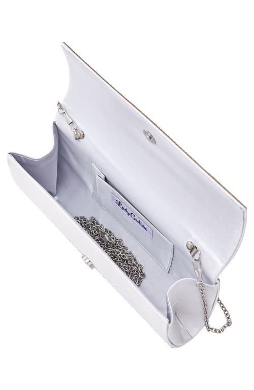 Lady Couture Radiant Rhinestone Clutch In Silver