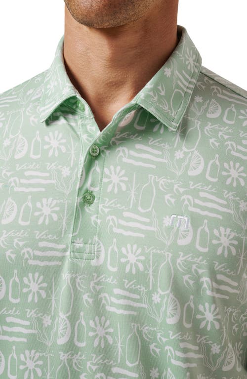 Travismathew Featherweight Cabana Polo In Green