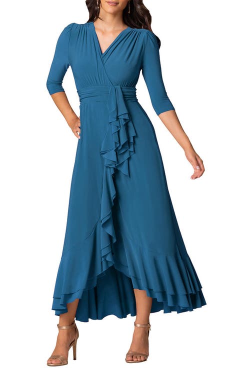Veronica Ruffle Evening Gown