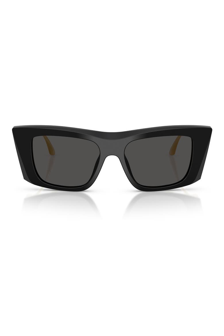 51mm Cat Eye Sunglasses, Main, color, BLACK/ DARK GREY