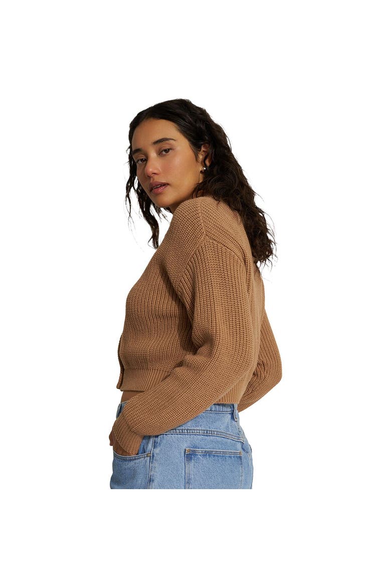 The Crop Cardi - Women's, Alternate, color, Camel