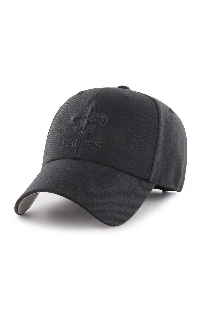 '47 Men's '47 Black New Orleans Saints  Tonal MVP Adjustable Hat, Main, color, Black