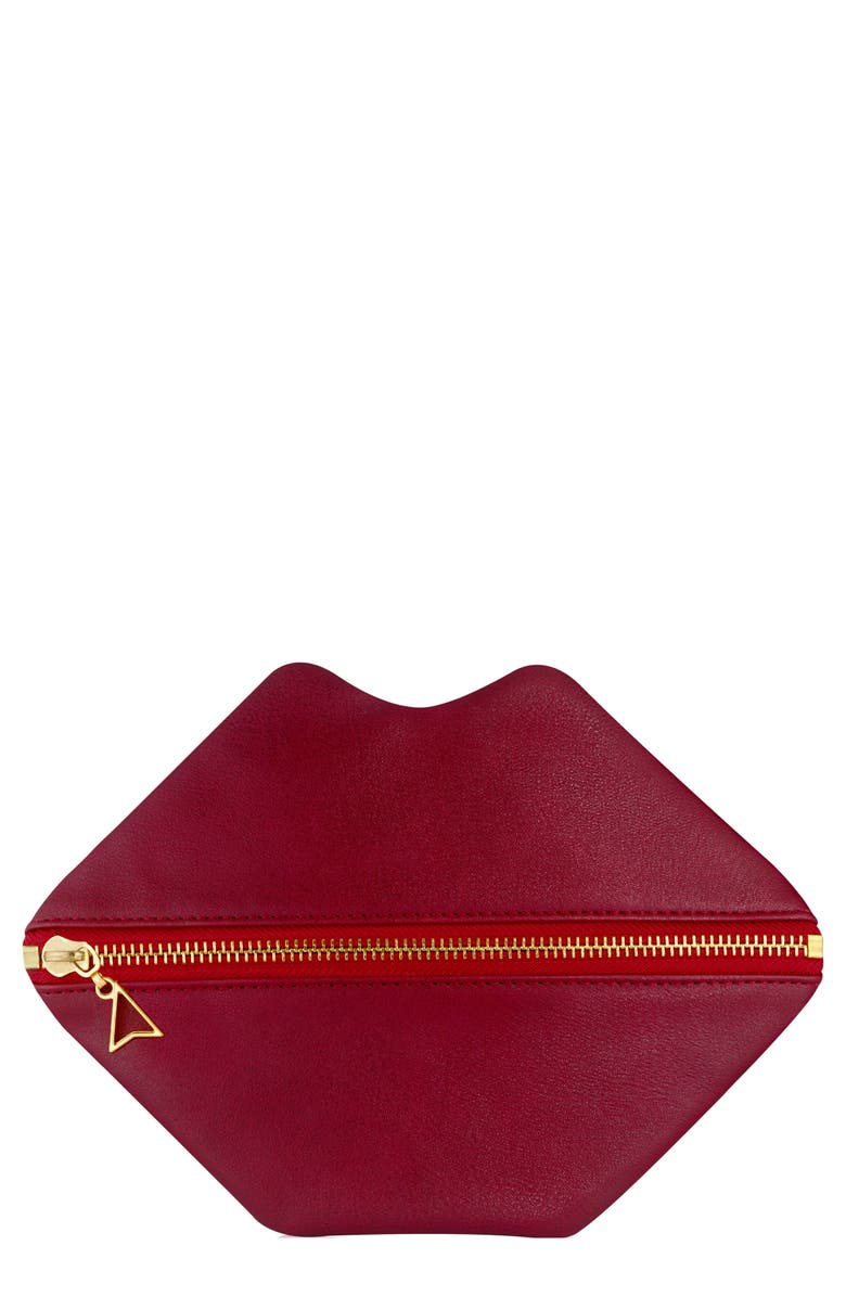 Wander Beauty Pucker Up Flat Makeup Bag, Main, color, 