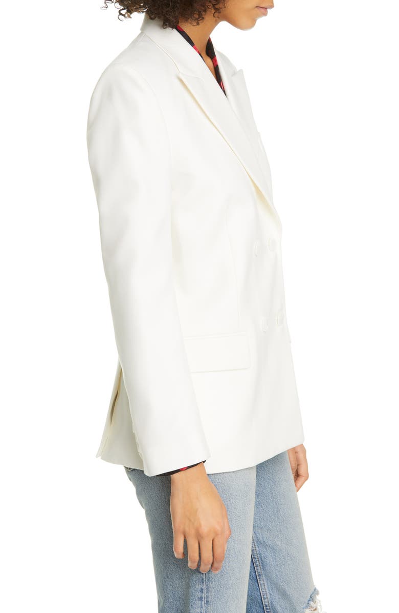 Re/Done '40s Tailored Silk Blouse, Alternate, color,