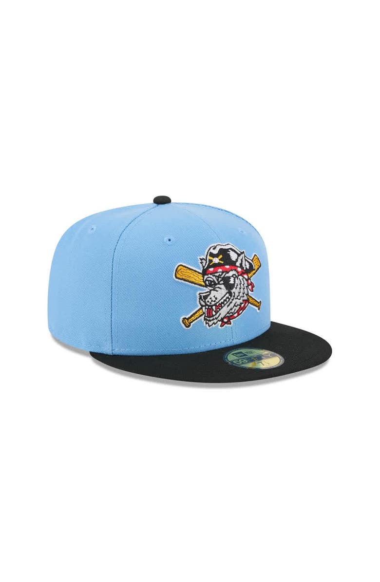 New Era Men's New Era  Light Blue Erie SeaWolves Theme Nights 59FIFTY Fitted Hat, Alternate, color, Light Blue
