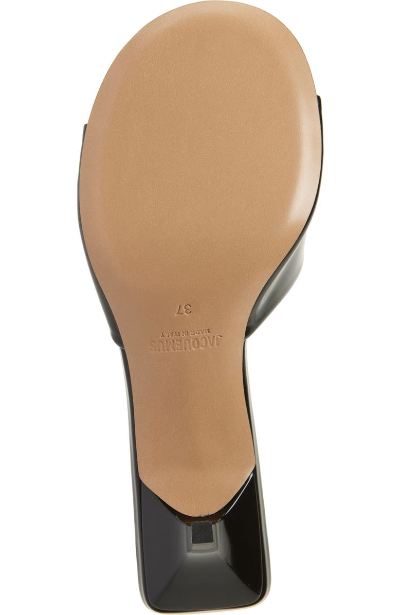 Jacquemus Les Mules Cubisto Sandal, Alternate, color, Black