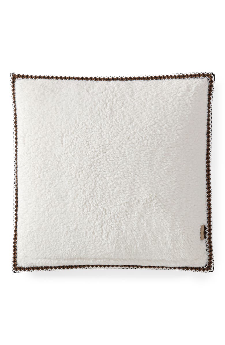 UGG<sup>®</sup> Kirkwood Braid Trim Accent Pillow, Alternate, color, Chestnut