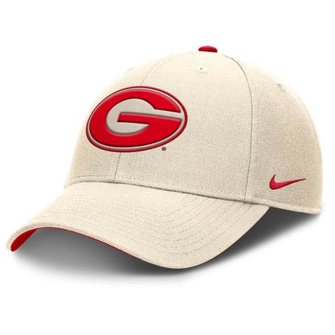 Men's Nike Natural Georgia Bulldogs Rise Primetime Performance Trucker Adjustable Hat
