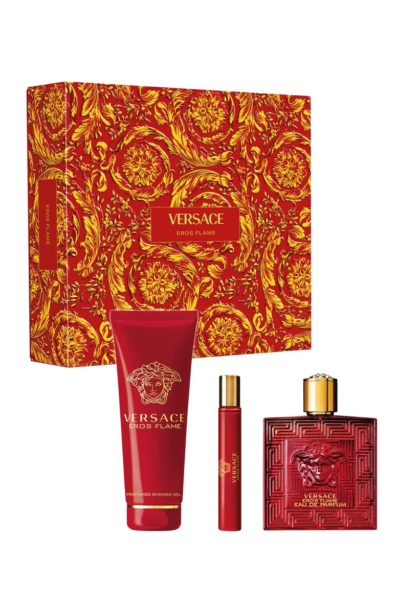 Versace Eros Flame Eau de Parfum Gift Set $170 Value, Main, color,