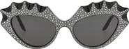 Gucci 52mm Crystal Pavé Cat Eye Sunglasses