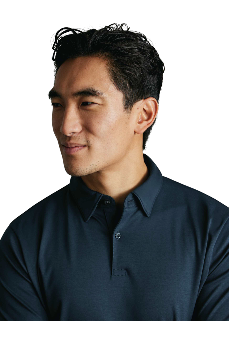 Short Sleeve Jersey Polo, Alternate, color, Petrol Blue