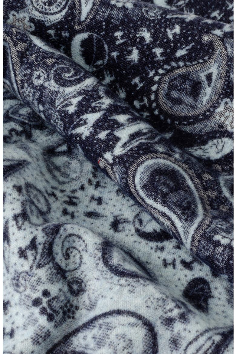 Star Wars™ Darth Vader Paisley Merino Wool Blend Scarf, Alternate, color, GRAY