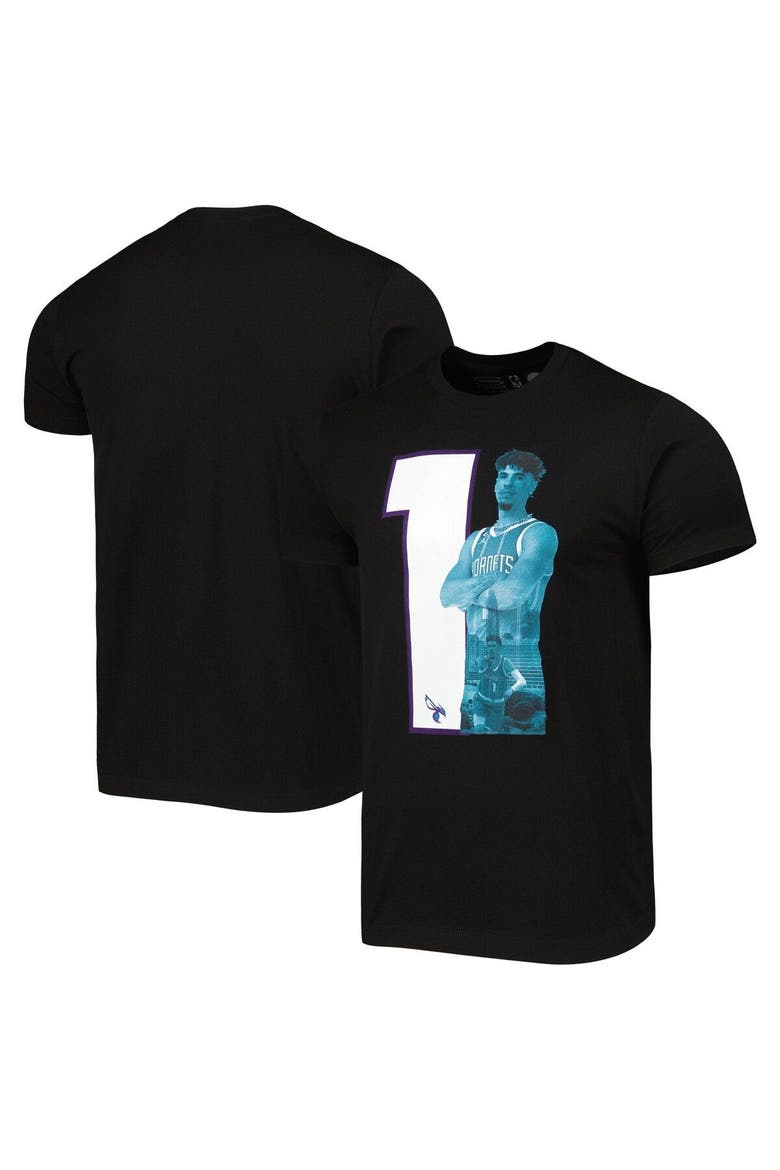 Men's Stadium Essentials LaMelo Ball Black Charlotte Hornets Player Metro T-Shirt, Main, color, Black
