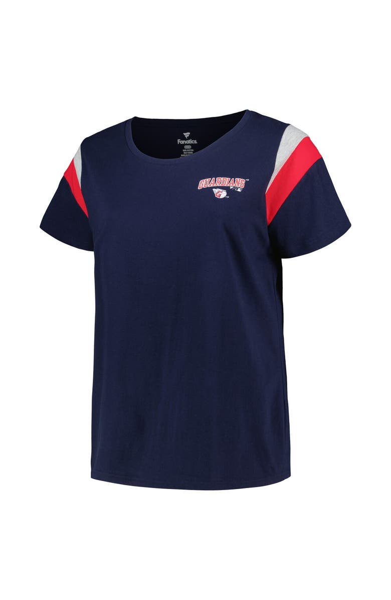 PROFILE Women's Profile Navy Cleveland Guardians Plus Size Scoop Neck T-Shirt, Alternate, color, Navy