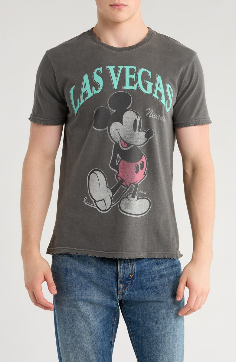 Junk Food Vegas Mickey Graphic T-Shirt, Main, color, Vintage Black