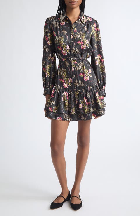 Love Letter Emilienne Embellished Floral Minidress