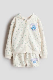 H&M 2-piece Printed Sweatshirt Set