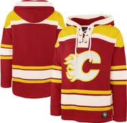 '47 Men's '47 Red Calgary Flames Superior Lacer Hoodie