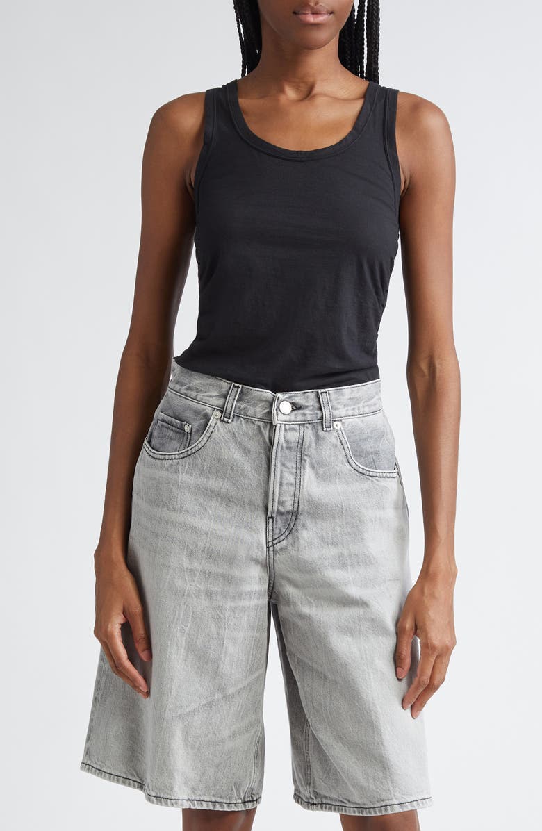 Haikure May Ruched Cotton Tank, Main, color, 